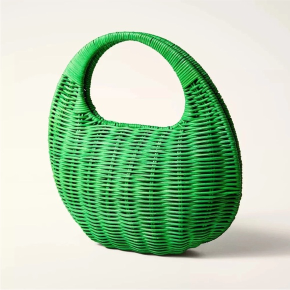 Wicker Crescent Bag - kate spade new york Green - Picture 2 of 5